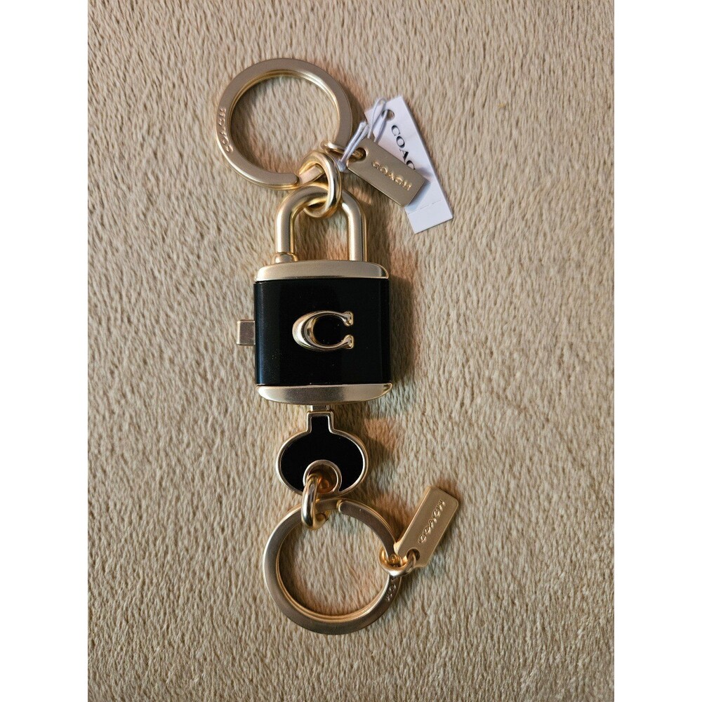 Coach lock key charm